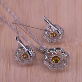 Best Gift Wedding Jewelry For Women  Silver Color Jewelry Set Best Gift Wedding Jewelry For Women  Silver Color Jewelry Set