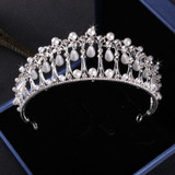 Luxury Crystal Pearl Costume Jewelry Sets Rhinestone Choker