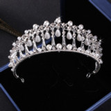 Luxury Crystal Pearl Costume Jewelry Sets Rhinestone Choker