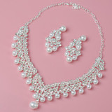 Magnificent Pearl Wedding Bridal Jewelry Sets Women Bride Wedding Party