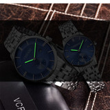 Top Quality Stainless Steel Quartz Watch Couple Wristwatches Men&Women