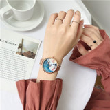 Luxury Fashion Rose Gold Steel Women Watches Elegant Flower Luxury Fashion Rose Gold Steel Women Watches Elegant Flower