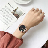 Luxury Fashion Rose Gold Steel Women Watches Elegant Flower Luxury Fashion Rose Gold Steel Women Watches Elegant Flower