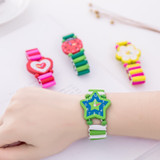 Wooden crafts childrens student stationery gifts cartoon watches