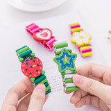 Wooden crafts childrens student stationery gifts cartoon watches