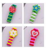 Wooden crafts childrens student stationery gifts cartoon watches