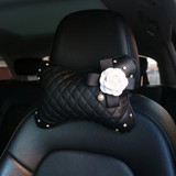 High Quality Luxury Crystal Rhinestones Camellia Flower Car Interior Accessories