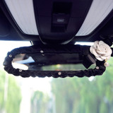 High Quality Luxury Crystal Rhinestones Camellia Flower Car Interior Accessories