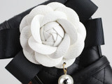 High Quality Luxury Crystal Rhinestones Camellia Flower Car Interior Accessories