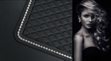 High Quality Luxury Crystal Rhinestones Camellia Flower Car Interior Accessories