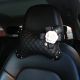 High Quality Luxury Crystal Rhinestones Camellia Flower Car Interior Accessories