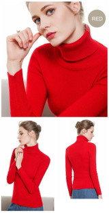 Turtleneck Women Cashmere Sweater Warm