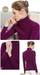 Turtleneck Women Cashmere Sweater Warm