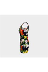Robe moulante à fleurs