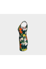 Robe moulante à fleurs