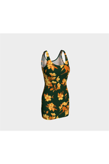 Robe moulante à fleurs
