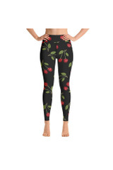 Legging de yoga à imprimé cerises