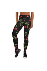 Legging de yoga à imprimé cerises