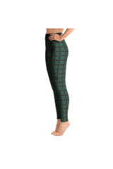 Legging de yoga à carreaux épicéa