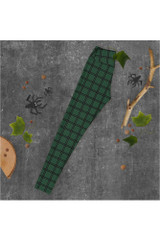 Legging de yoga à carreaux épicéa