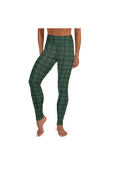 Legging de yoga à carreaux épicéa