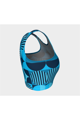 Haut de sport bleu Bauhaus