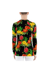 Rash Guard Floral Midnight pour femme