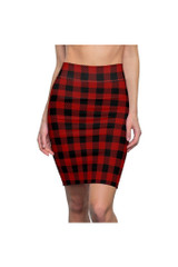 Jupe crayon à carreaux Buffalo pour femme