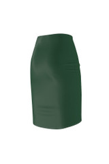 Jupe crayon vert forêt pour femme