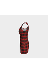 Robe moulante à carreaux de vacances