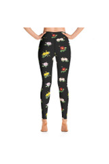 legging de yoga à fleurs legging de yoga à fleurs