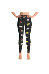 legging de yoga à fleurs legging de yoga à fleurs