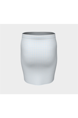 Jupe ajustée Tattersall bleu / gris HM Kemp