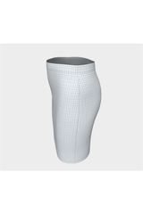 Jupe ajustée Tattersall bleu / gris HM Kemp