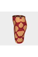 Jupe ajustée à feuilles d'automne