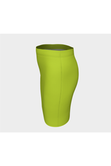 Jupe ajustée citron vert