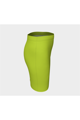 Jupe ajustée citron vert