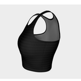 Haut de sport rayé noir