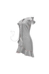 Robe de thé à micro pois
