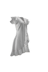 Robe de thé à micro pois