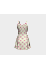 Robe évasée rose pâle