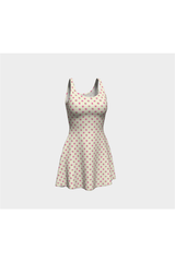 Robe évasée rose pâle