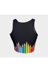 Haut athlétique d'art de crayon de couleur Haut athlétique d'art de crayon de couleur