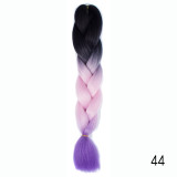 Hair Braid Synthetic Crochet Hair Extensions Jumbo False Braid Ombre Braiding Hair Pink Grey Blue Color Dreadlocks Kanekalon