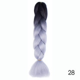 Hair Braid Synthetic Crochet Hair Extensions Jumbo False Braid Ombre Braiding Hair Pink Grey Blue Color Dreadlocks Kanekalon