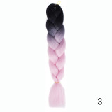 Hair Braid Synthetic Crochet Hair Extensions Jumbo False Braid Ombre Braiding Hair Pink Grey Blue Color Dreadlocks Kanekalon