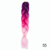 Hair Braid Synthetic Crochet Hair Extensions Jumbo False Braid Ombre Braiding Hair Pink Grey Blue Color Dreadlocks Kanekalon