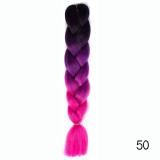 Hair Braid Synthetic Crochet Hair Extensions Jumbo False Braid Ombre Braiding Hair Pink Grey Blue Color Dreadlocks Kanekalon
