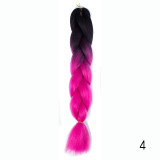 Hair Braid Synthetic Crochet Hair Extensions Jumbo False Braid Ombre Braiding Hair Pink Grey Blue Color Dreadlocks Kanekalon