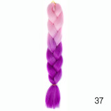 Hair Braid Synthetic Crochet Hair Extensions Jumbo False Braid Ombre Braiding Hair Pink Grey Blue Color Dreadlocks Kanekalon